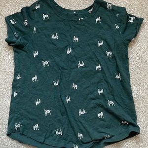 Old Navy Dalmatian Print Crew Neck T-shirt Size Small